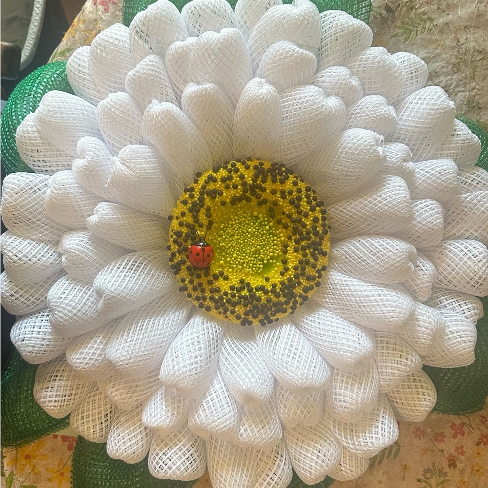 3-D Daisy Wreath